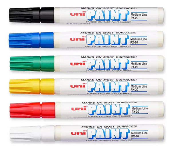 Marcadores Uni Paint Px-20 Trazo 2,2 A 2,8 Mm X Unidad 0