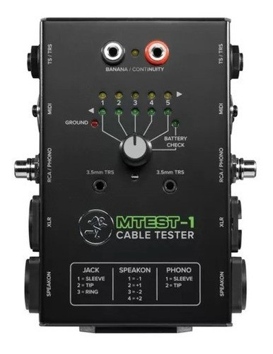 Tester Para Cables Mackie Mtest-1 0