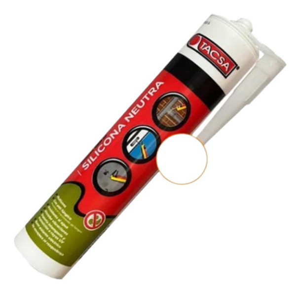 Sellador Tacsa Silicona Neutra 280ml Blanco 0