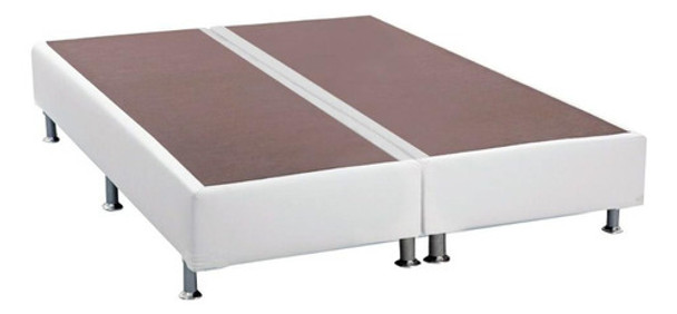 Cama Box Base Queen Americana Courano White (158x198x23) - 0
