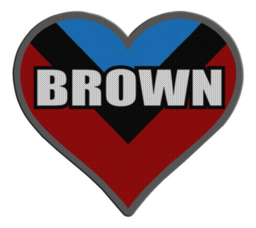Parche Termoadhesivo Corazon Brown De Adrogue 0