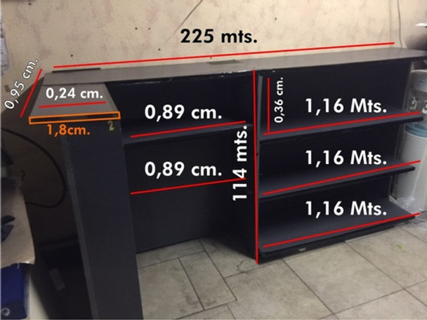 Mostrador Comercial-recepciocon Estantes Desarmable 0