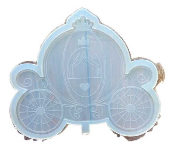 Molde Silicona Carroza 15cm Llaveros Dijes Resina Arte 0