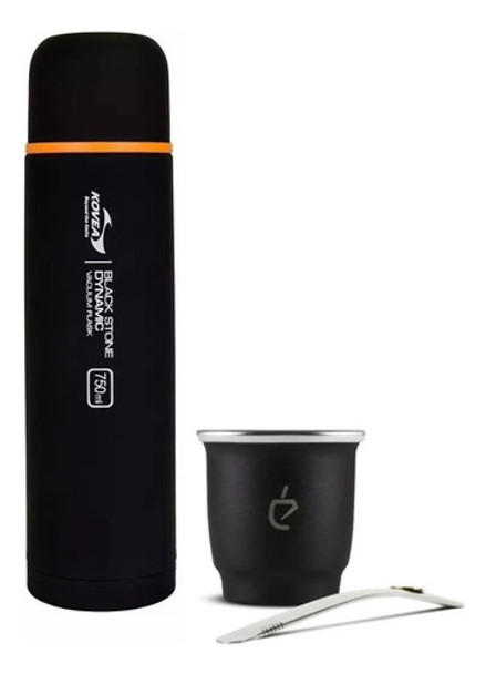 Un Mate Acero Térmico +  Termo Acero Inoxidable Kovea 750ml 0