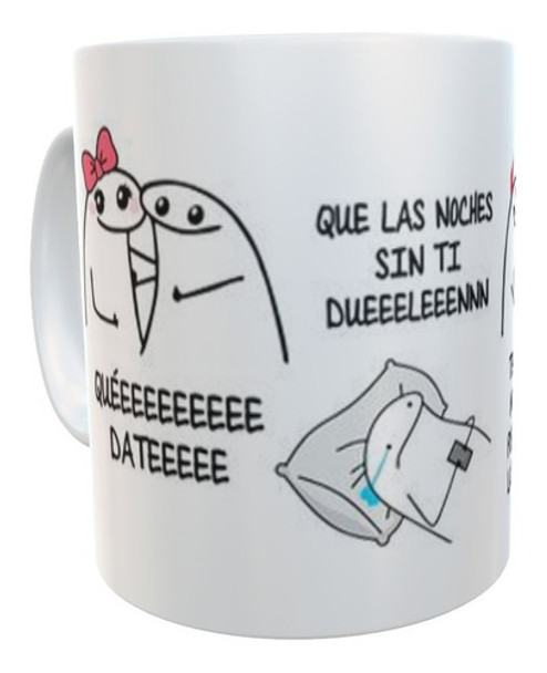 Taza Cerámica Flork Canciones Frases Sublimada Varios Mod 0