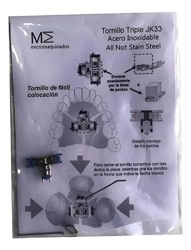 Tornillo Triple Expansor Tri-direccional Ortodoncia 0