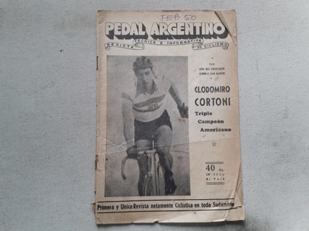 Revista Pedal Argentino Nº 78 Febrero 1950 Ciclismo Cortoni 0