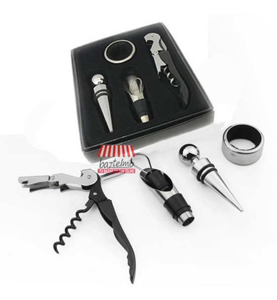 Set De Vino Destapador 4 Piezas Regalo Perfecto Envio 0 Set De Vino Destapador 4 Piezas Regalo Perfecto Envio 0