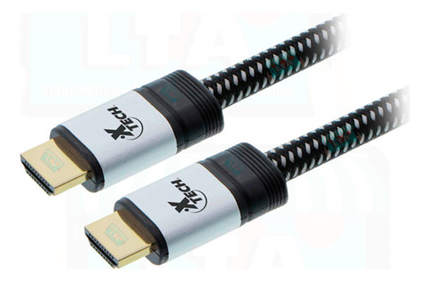Cable Hdmi 2.0 Xt30 Blindado Oro 24k Uhd 4k 60hz Arc 3d 3mts 0