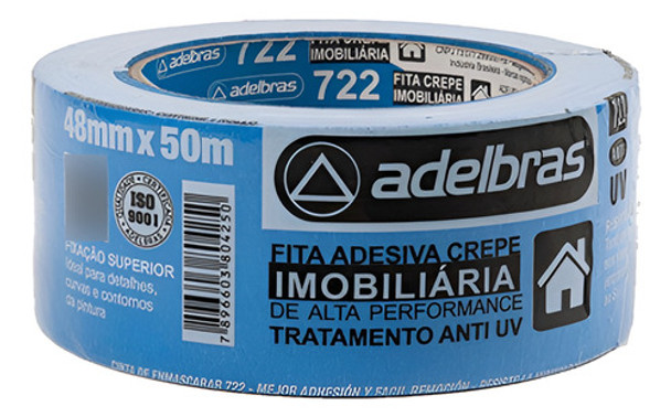 Cinta Enmascarar Azul Adelbras 48 Mm X 50 M Ecopint 0 Cinta Enmascarar Azul Adelbras 48 Mm X 50 M Ecopint 0