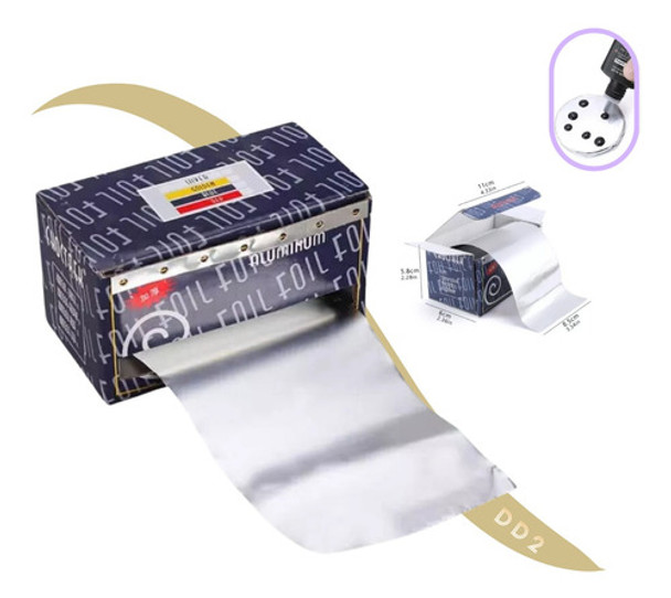 Papel Aluminio Para Uñas Removedor Acrílico Gel Semipermanen 0