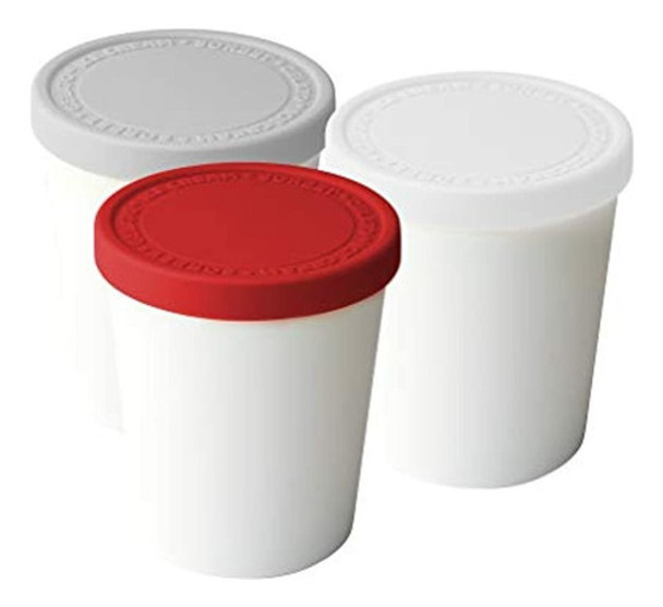 Tovolo Sweet Treat 6 Oz Mini Tinas, Juego De 3, Tapa De Sili 0 Tovolo Sweet Treat 6 Oz Mini Tinas, Juego De 3, Tapa De Sili 0