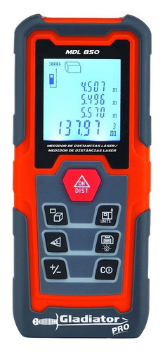 Medidor De Distancias Láser Gladiator 50 Metros Mdl850 0