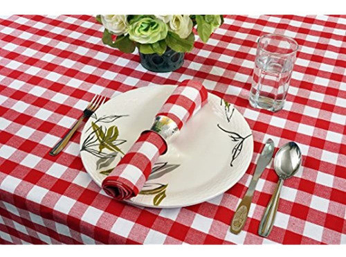 ¿su Mantel 100% Algodon A Cuadros Bufalo Mantel A Cuadros 0