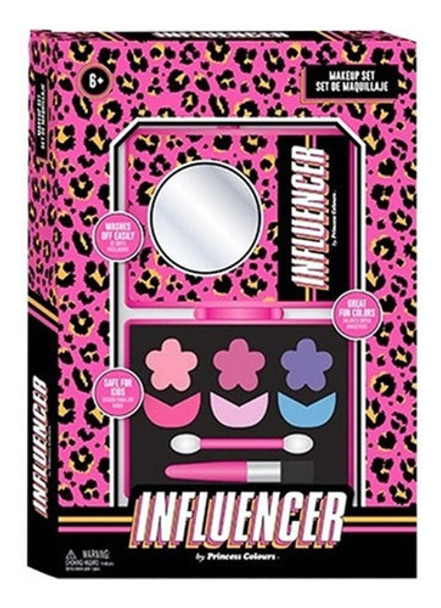 Influencer Set De Maquillaje Infantil Paleta Con Espejito 0