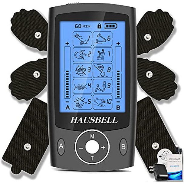 Hausbell Dual Channel Tens Unit 20 Modos Estimulador Muscula 0