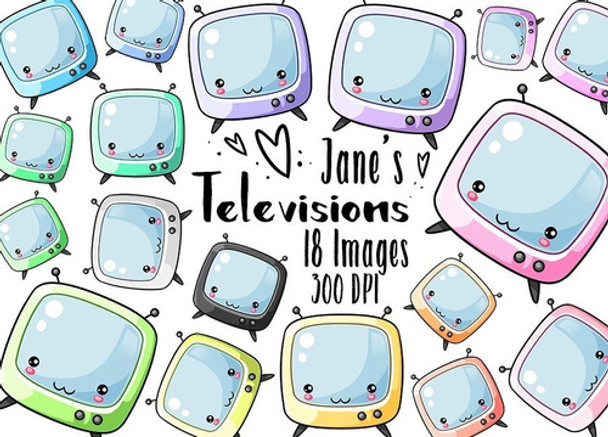Cliparts Imagenes Png Tv Televisores Colores Pasteles Jk74 0