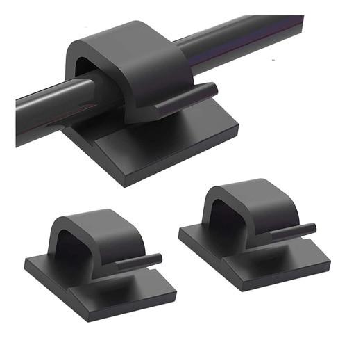55pcs Clips De Cable Autoadhesivos, Organizador De Soporte D 0