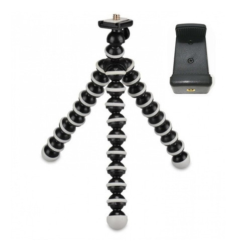 Tripode 25 Cm Camara/celular Flexible 1 Kg + Adaptador 0