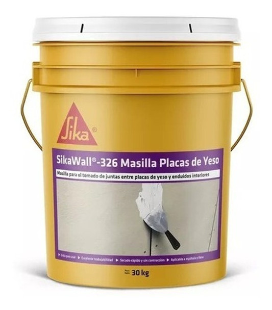 Sikawall 326 Masilla Placas De Yeso Sika 30kg 0