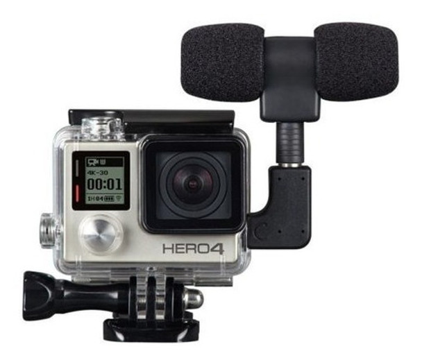 Lado Caja Esqueleto Abierto + Micrófono + Adaptador Gopro He 0