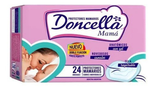 Protector Mamario Doncella Anatómico Con Gel X 24 Unidades 0
