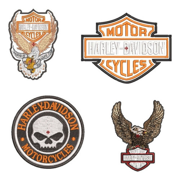 Diseño Matrices Para Maquinas Bordadoras Harley Davidson 0
