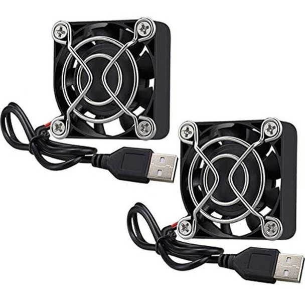 Gdstime Paquete De 2 Ventiladores Usb Silenciosos De 40 Mm, 0