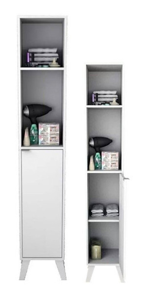 Armario Panelero Multiuso De 1 Puerta Cocina O Baño Estantes 0