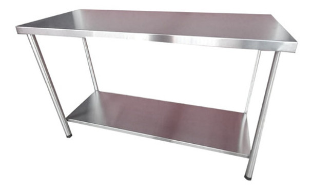 Mesa Inox Auxiliar Cozinha Industrial  Hospitalar 0