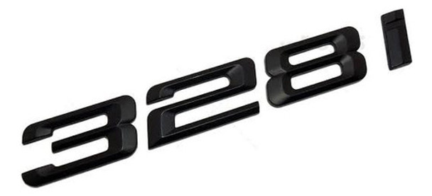 Emblema Insignia Bmw 328i Negro Black 0