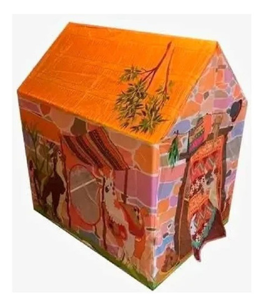Casa Casita De Juegos Carpa Llama Norteña Desarmable Ventana 0