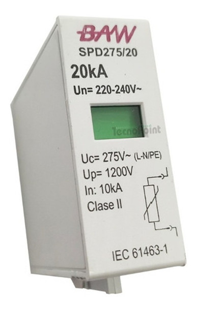Protector Spd275/20-c Descargas 275v 20ka Sobretension Baw 0 Protector Spd275/20-c Descargas 275v 20ka Sobretension Baw 0