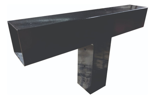 Herraje De Unión T 3 Bocas Hierro Pergolas Para 4 Pulgadas 0