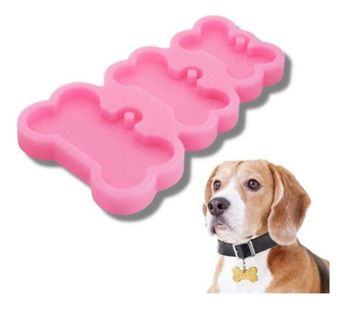 Molde Silicona 3 Chapitas Huesito 0