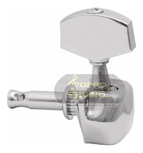 Tarraxa Semi Blindada Guitarra Dolphin ( Kit 3+3 ) 0