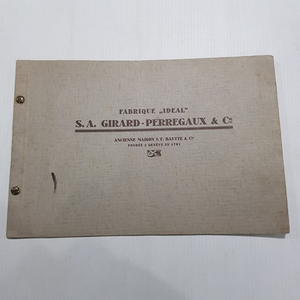 Antiguo Catálogo Girard Perregaux & Cia Mag 59620 0