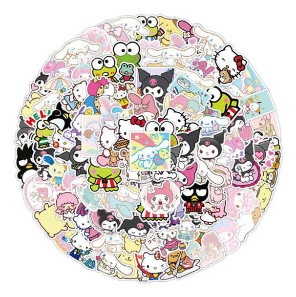 100 Calcomanas De My Melody And Kuromi, Calcomanas De Hello 0 100 Calcomanas De My Melody And Kuromi, Calcomanas De Hello 0