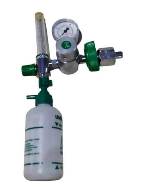Fluxômetro + Umidificador De Válvula Reguladora De Oxigênio 0