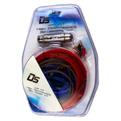 Kit De Cables 8 Gauge Para Instalar Potencia Woofer Auto 0