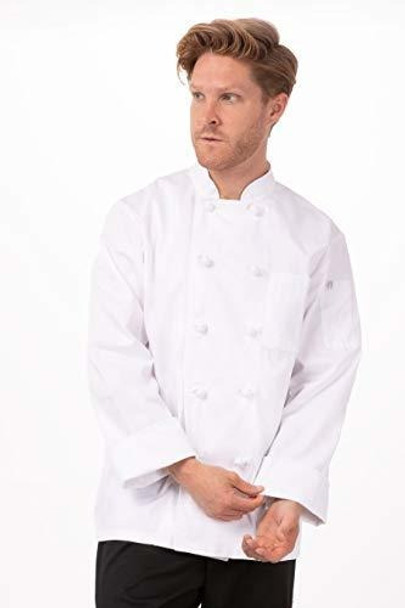 Chef Trabaja Abrigo De Chef Para Hombre Color Burdeos 0