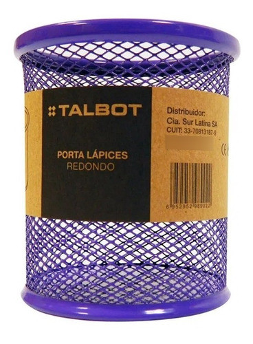 Porta Lapiz Portalapices Malla Metalica Color Violeta 0