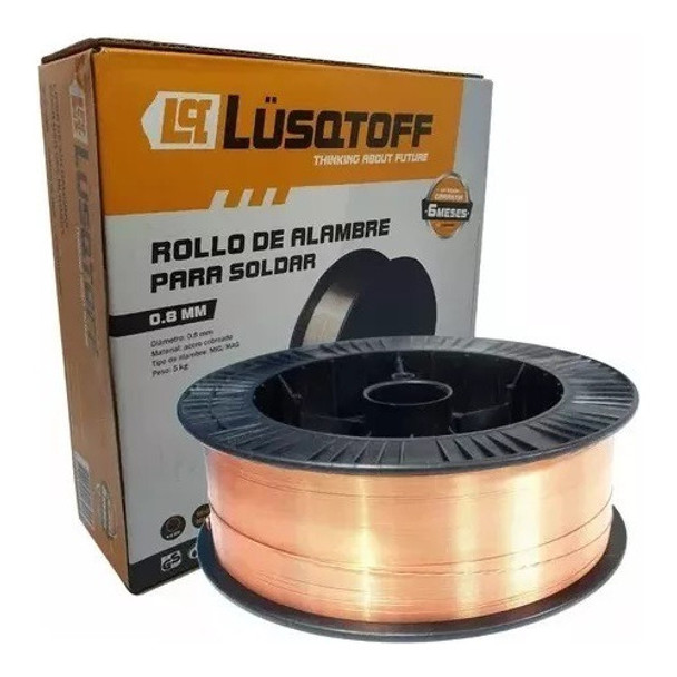Alambre Flux Mig Lusqtoff Soldar Sin Gas Rollo X 5kg 0,8mm 0 Alambre Flux Mig Lusqtoff Soldar Sin Gas Rollo X 5kg 0,8mm 0