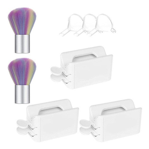 Juego De 3 Bandejas De Reciclaje De Polvo Con Cuchara 0