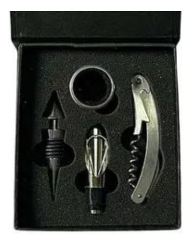 Set Accesorios De Vino X4 C/estuche 0