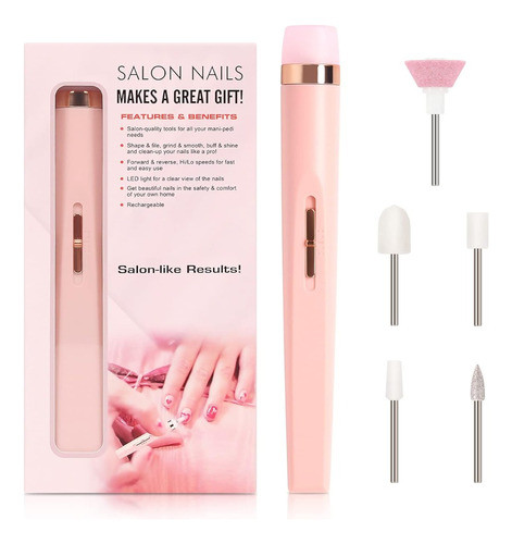 Torno Para Manicuría Con 5 Punteros Usb Salon Nails 0