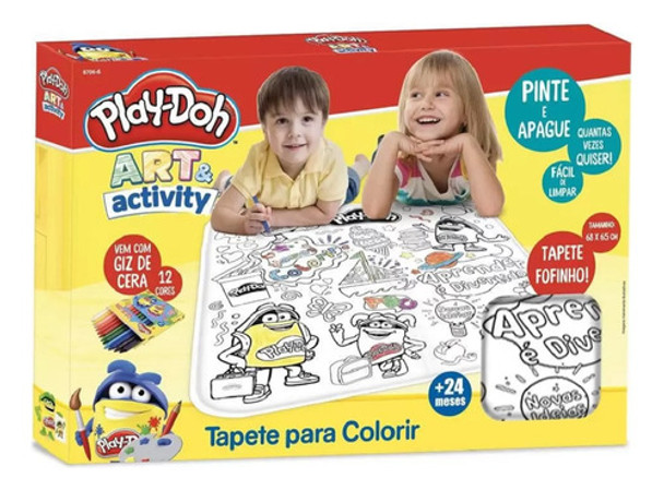 Tapete De Colorir Com Giz Dea Cera Play Doh 8706-6 - Fun 0