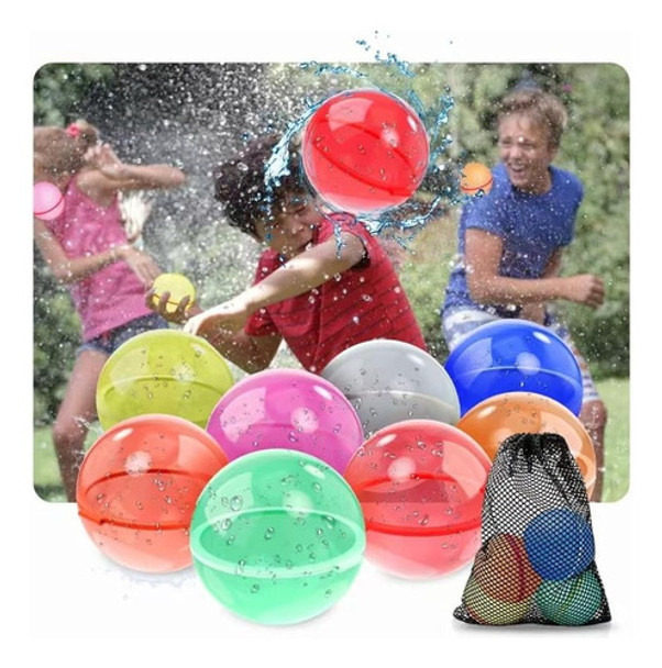 Paquete De 8: Globos De Agua Reutilizables Para 0