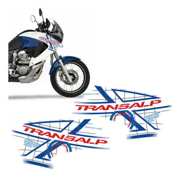Adesivo Faixa Tanque Honda Transalp 2011/2012 Vermelho/azul 0 Adesivo Faixa Tanque Honda Transalp 2011/2012 Vermelho/azul 0