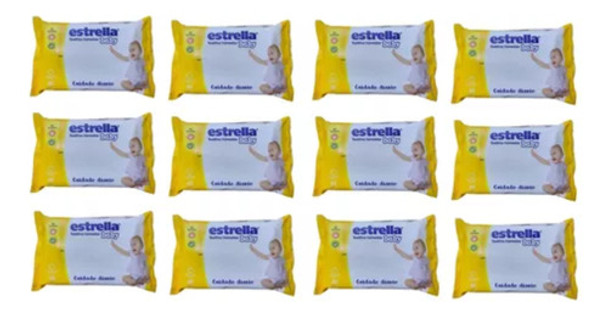 Toallitas Humedas Estrella Baby Cuidado Diario Pack De 12 Un 0